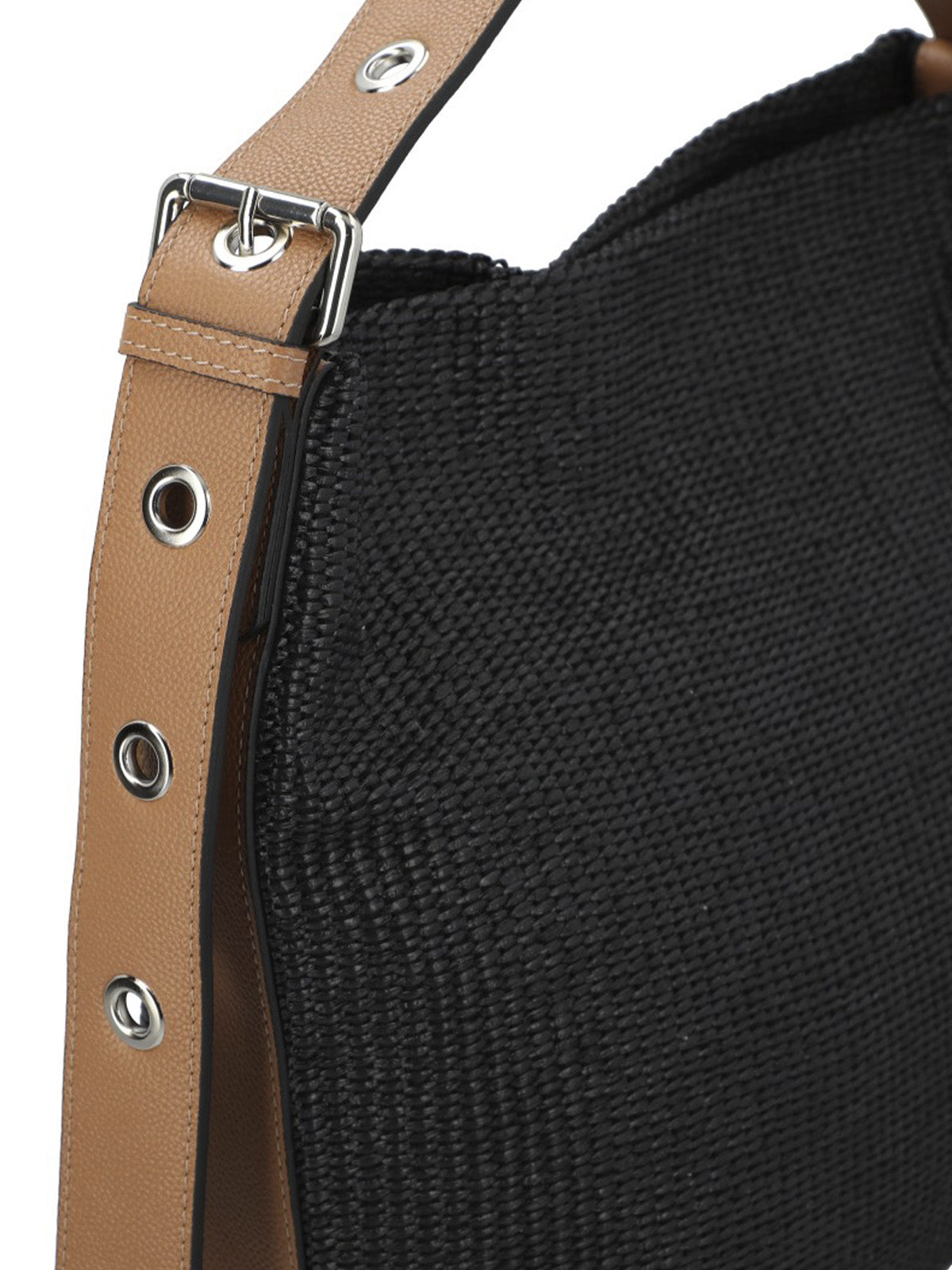 Cartera Cerutti Cuero Mujer Raffa Hobo Negro