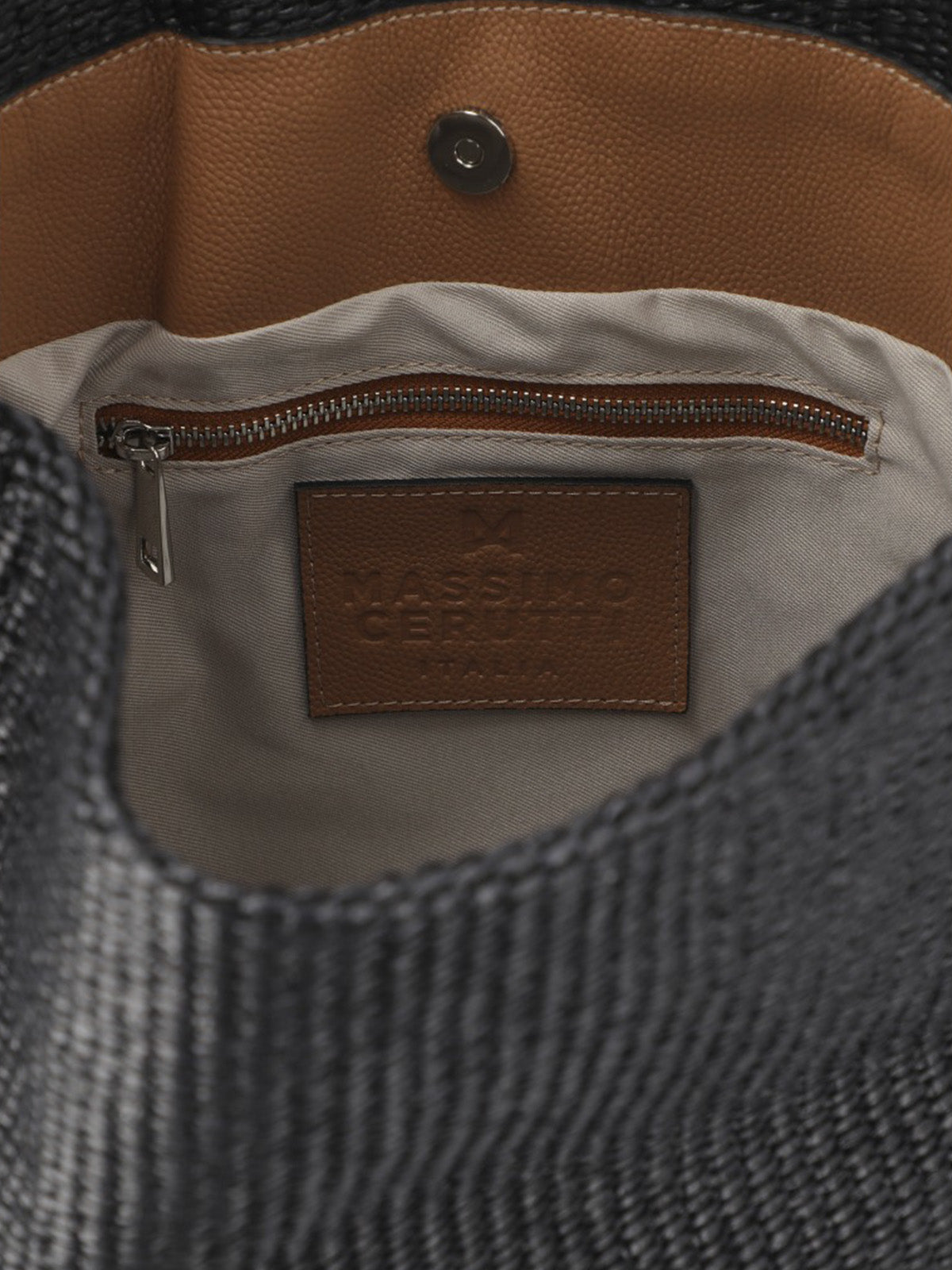 Cartera Cerutti Cuero Mujer Raffa Hobo Negro