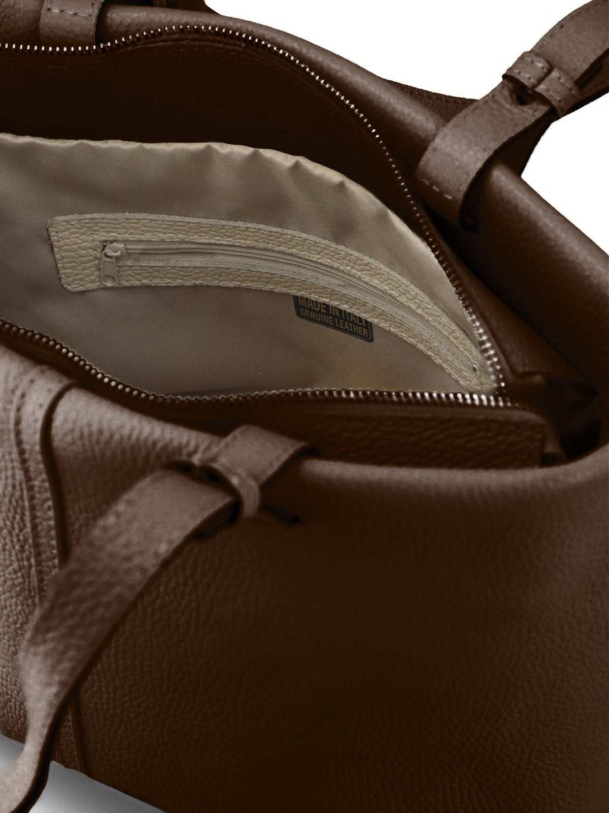 Cartera Cerutti Cuero Mujer Adelfia Tote Café