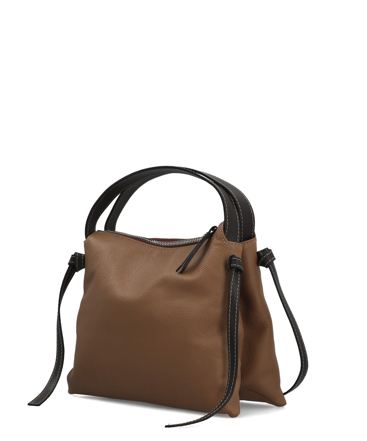 Cartera Cerutti Cuero Mujer Catania Bag Café