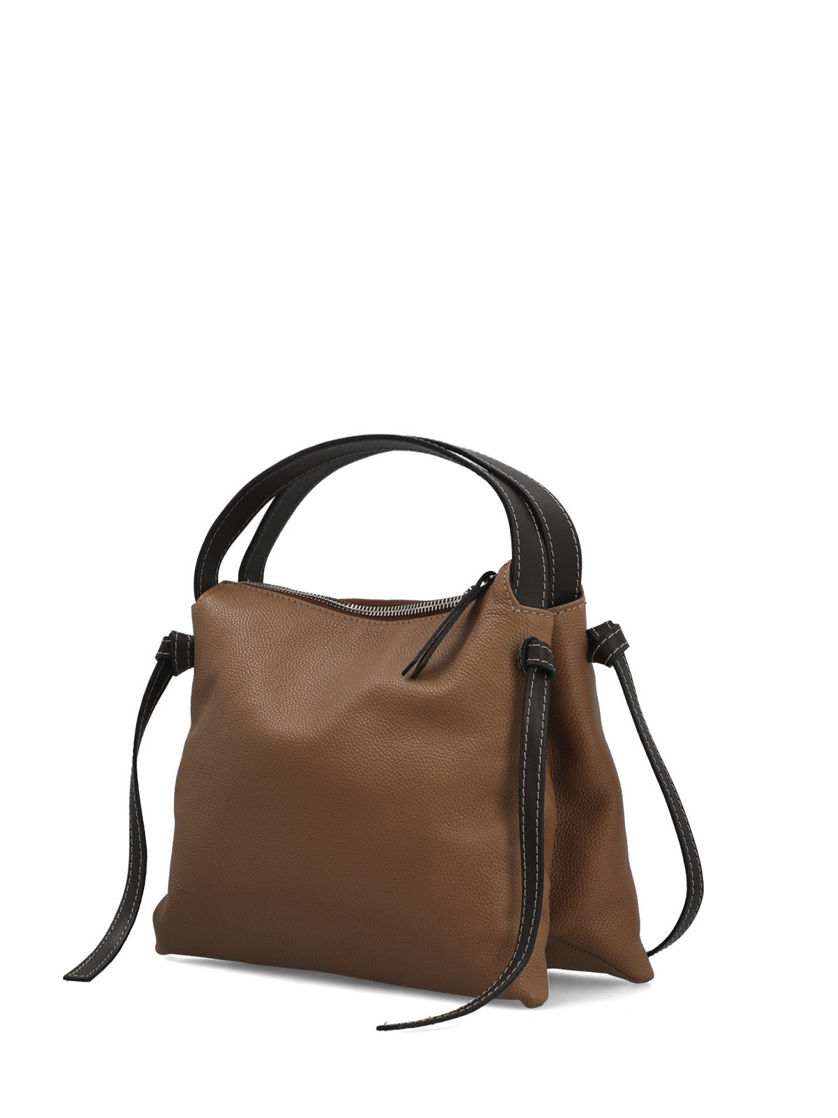 Cartera Cerutti Cuero Mujer Catania Bag Café