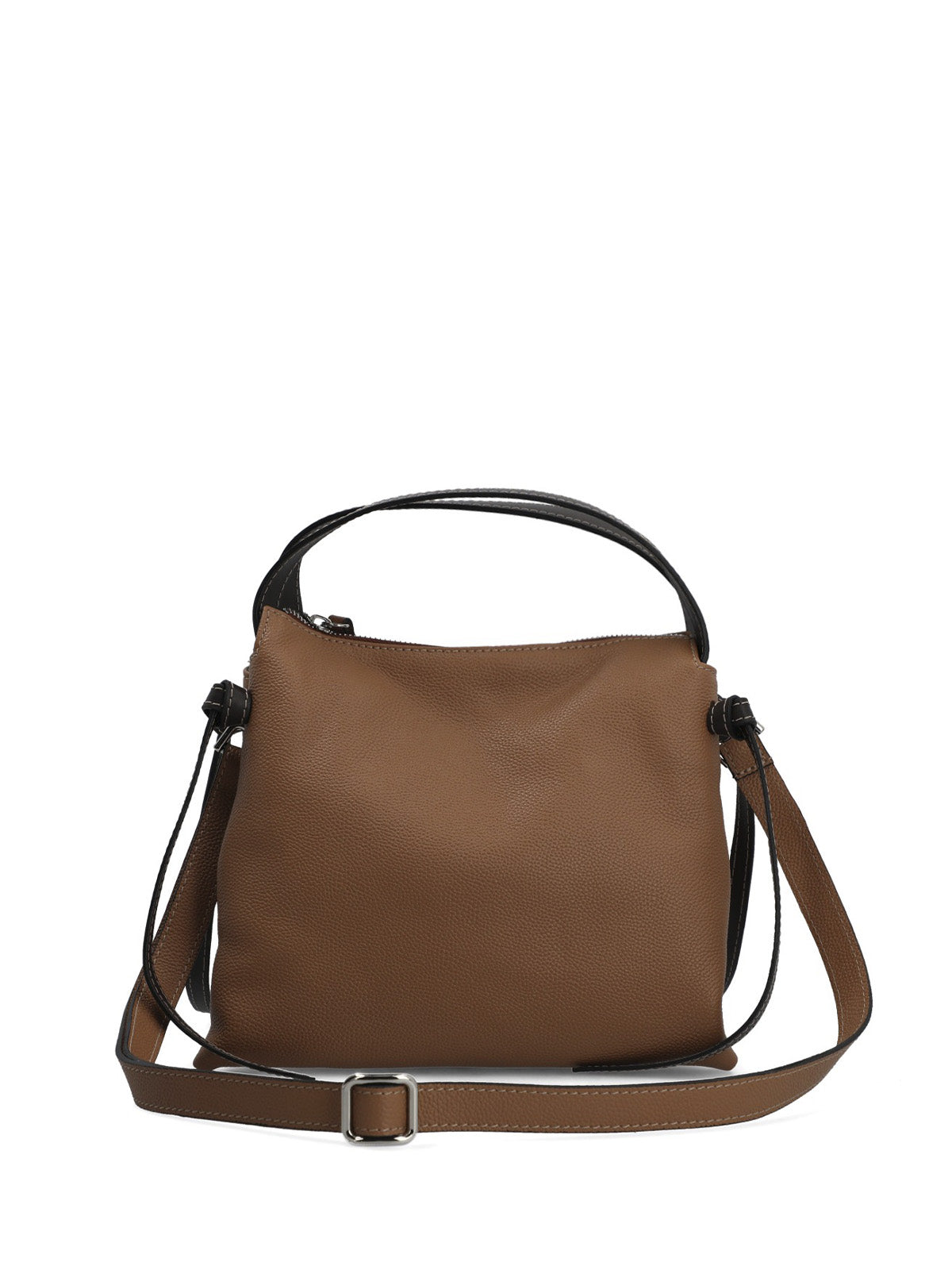 Cartera Cerutti Cuero Mujer Catania Bag Café