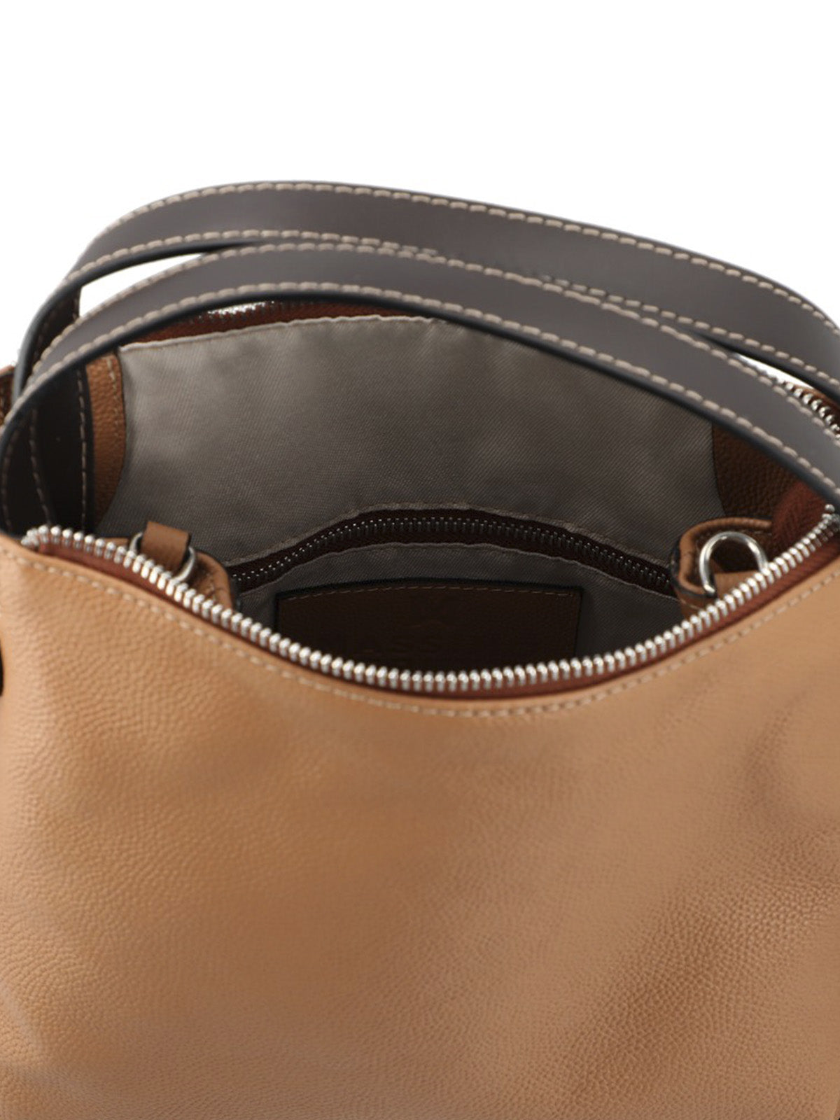 Cartera Cerutti Cuero Mujer Catania Bag Café