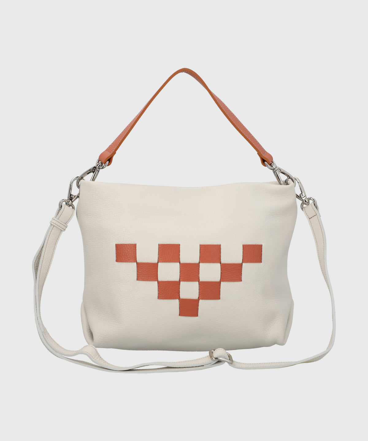 Cartera Cerutti Cuero Mujer Ottavia Cross Blanco