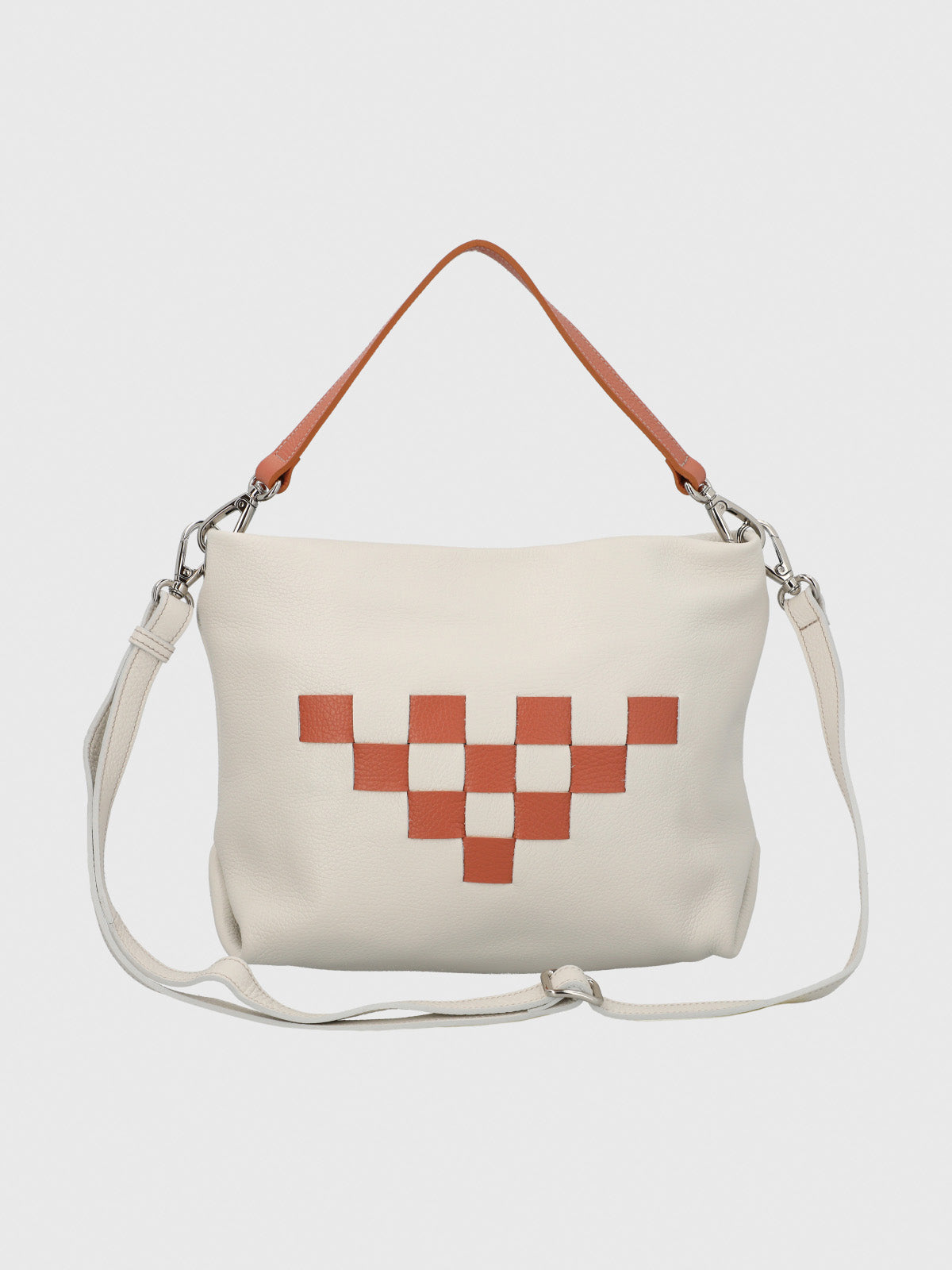Cartera Cerutti Cuero Mujer Ottavia Cross Blanco