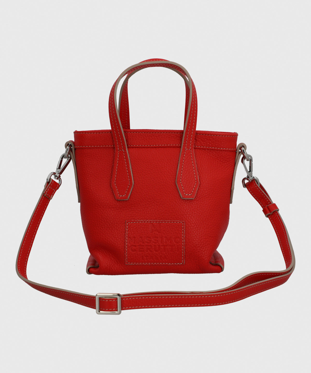 Cartera Cerutti Cuero Mujer Livia Minitote Rojo