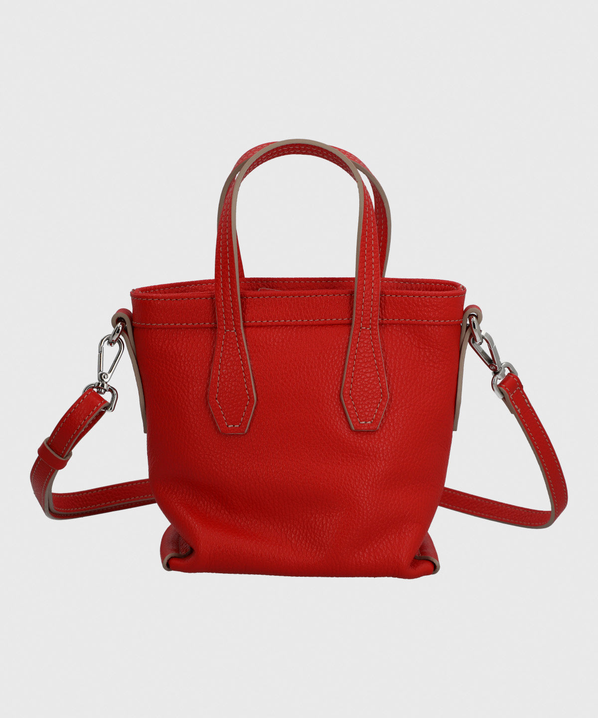 Cartera Cerutti Cuero Mujer Livia Minitote Rojo