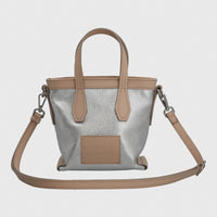 Cartera Cerutti Cuero Mujer Livia Minitote Metalizado