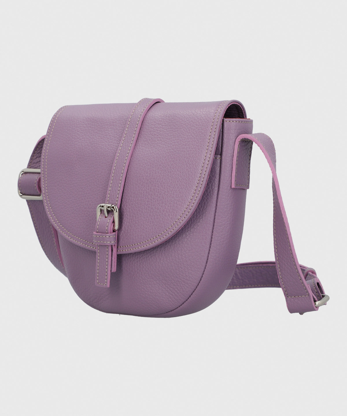 Cartera Cerutti Cuero Mujer Bruna Cross Morado