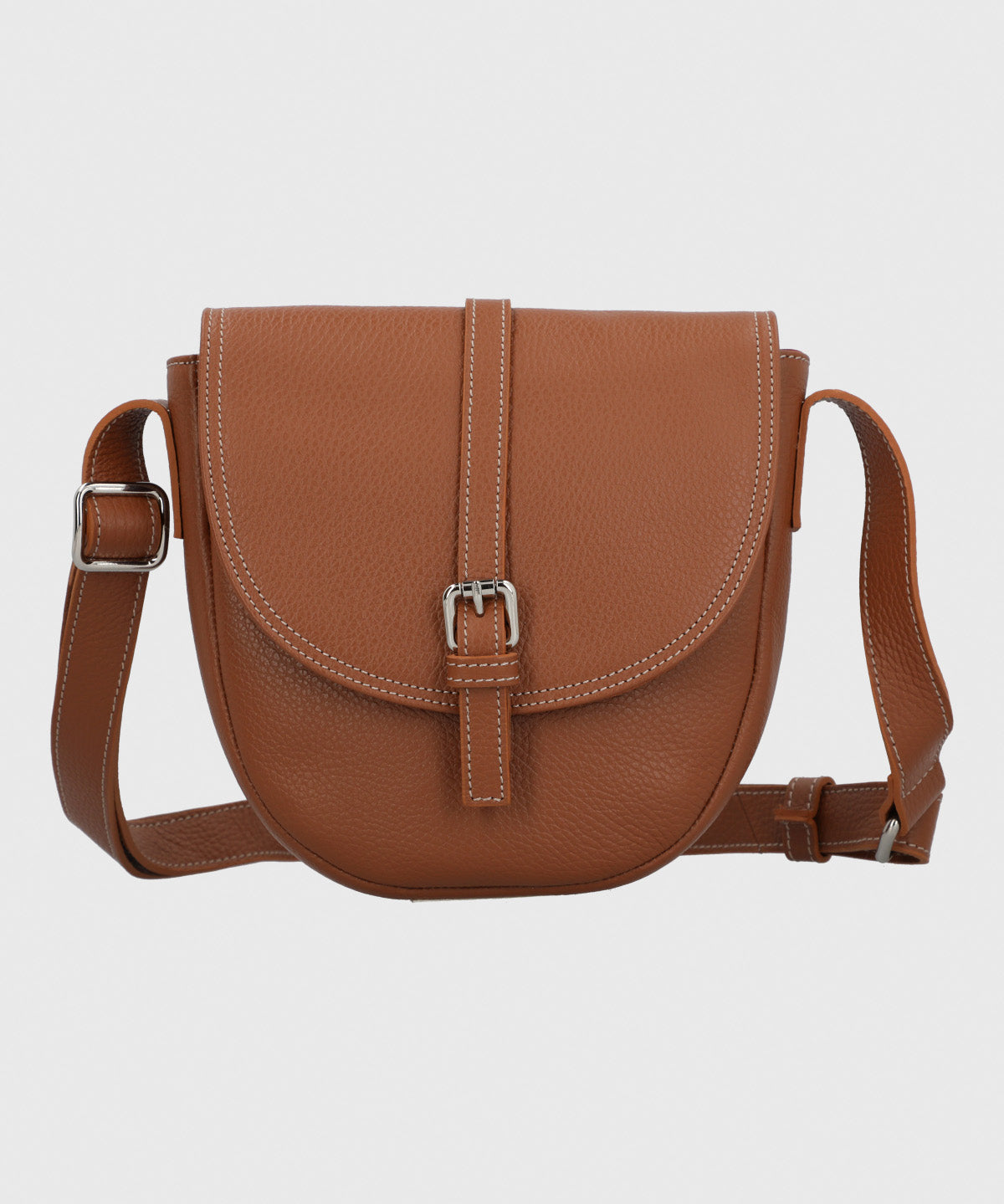 Cartera Cerutti Cuero Mujer Bruna Cross Café
