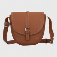 Cartera Cerutti Cuero Mujer Bruna Cross Café