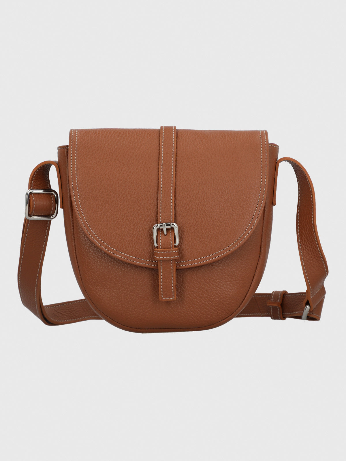 Cartera Cerutti Cuero Mujer Bruna Cross Café