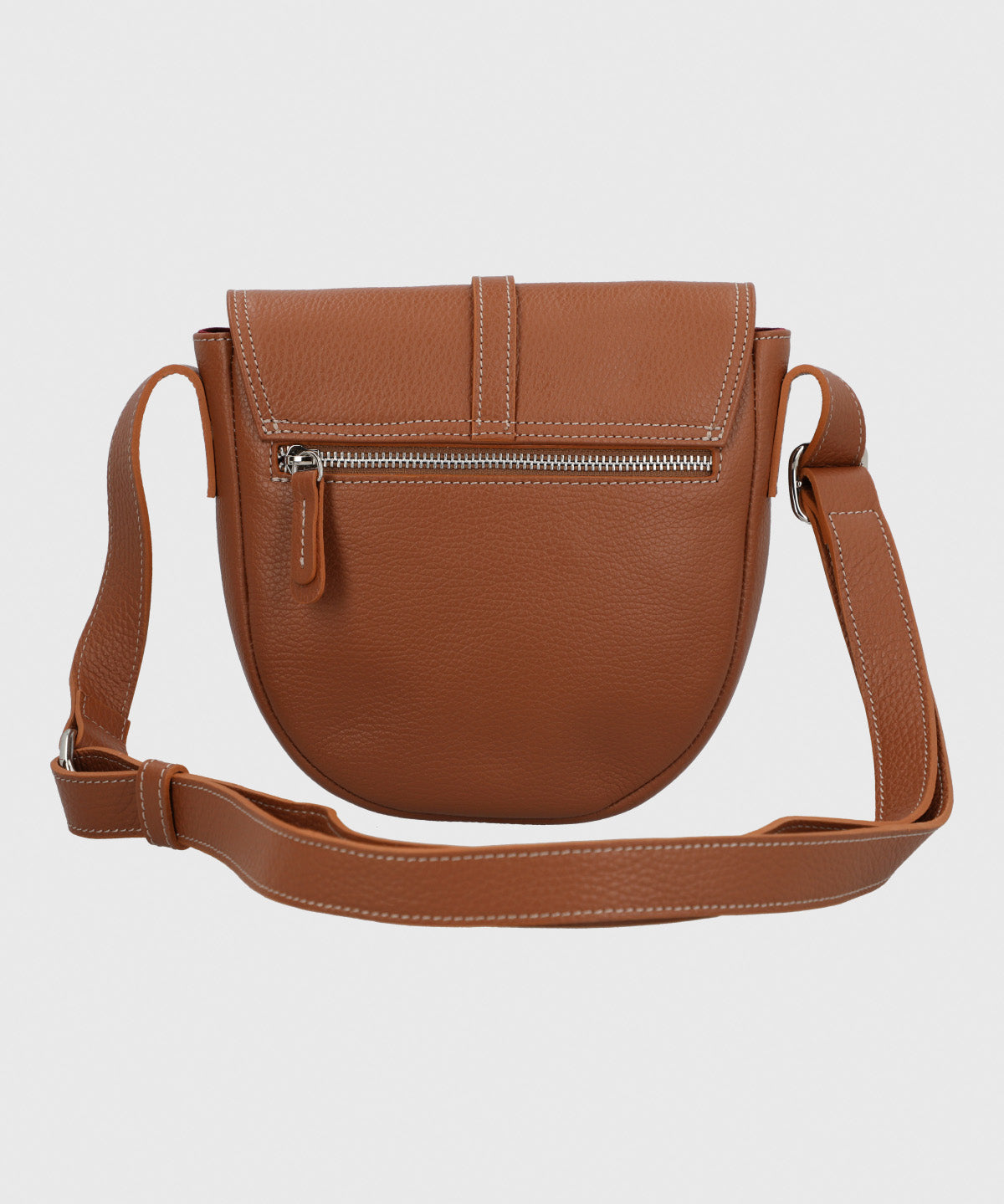 Cartera Cerutti Cuero Mujer Bruna Cross Café
