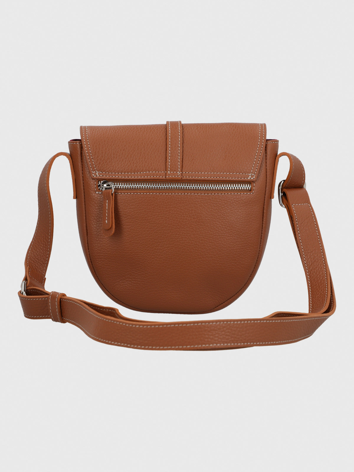 Cartera Cerutti Cuero Mujer Bruna Cross Café