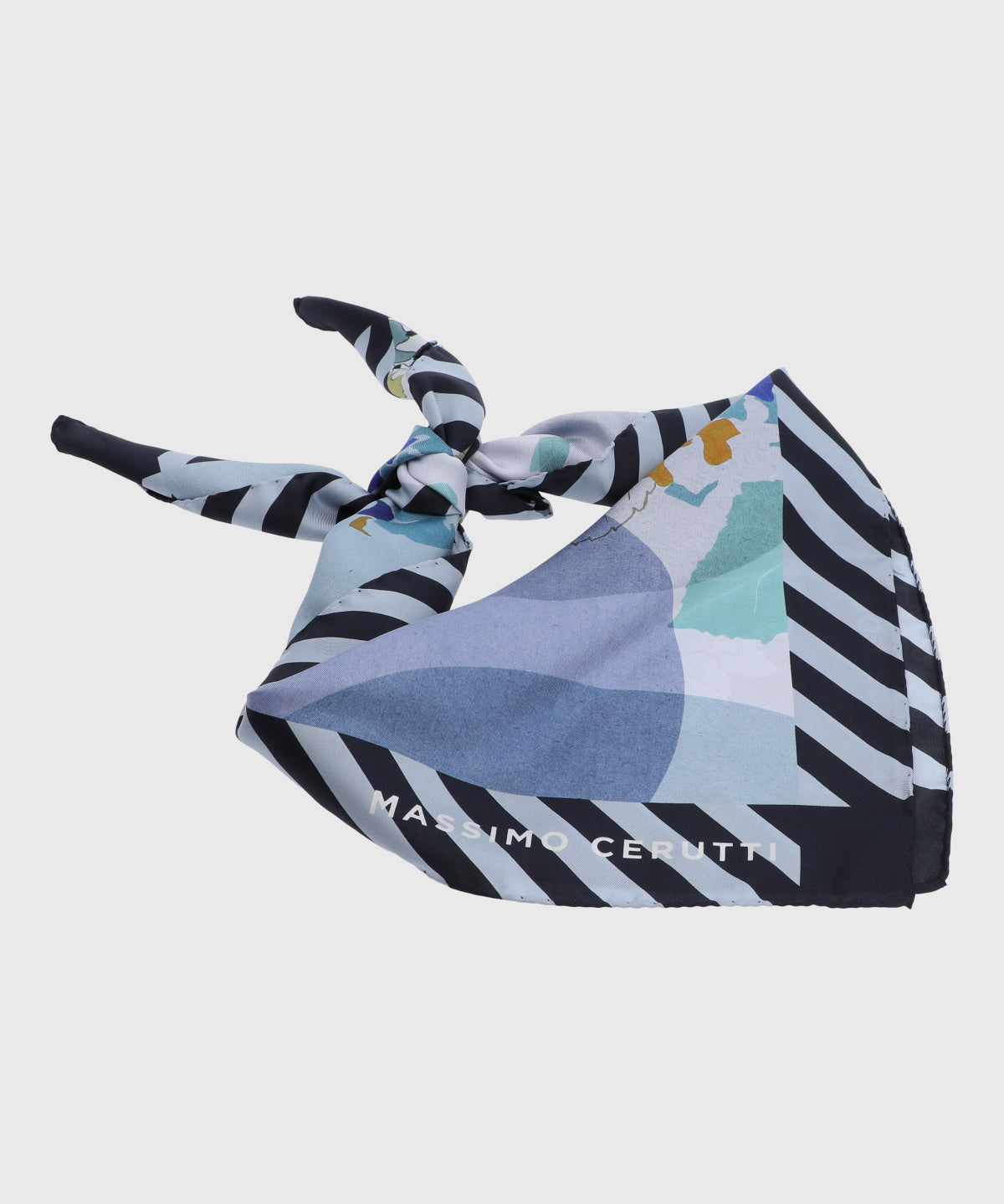 Pañuelo Seda Mujer Cerutti Greta Scarf Azul Hush Puppies