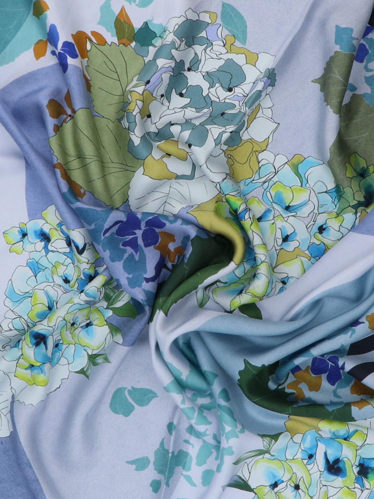 Pañuelo Seda Mujer Cerutti Greta Scarf Azul Hush Puppies