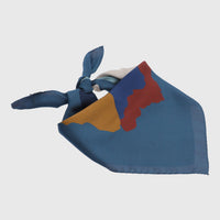 Pañuelo Seda Mujer Cerutti Gemma Scarf Azul Hush Puppies