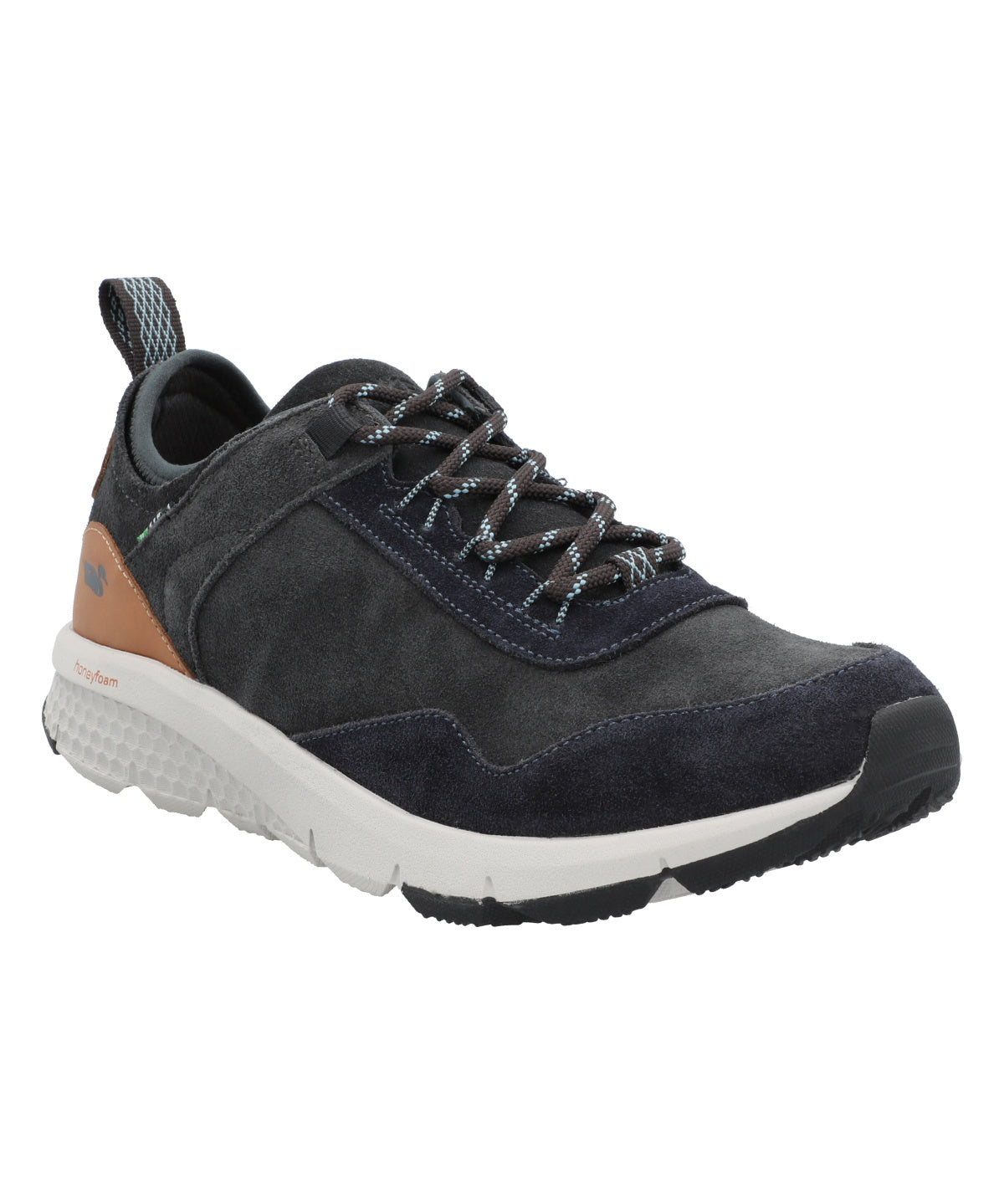 Zapatilla Cuero Hombre Shire Azul