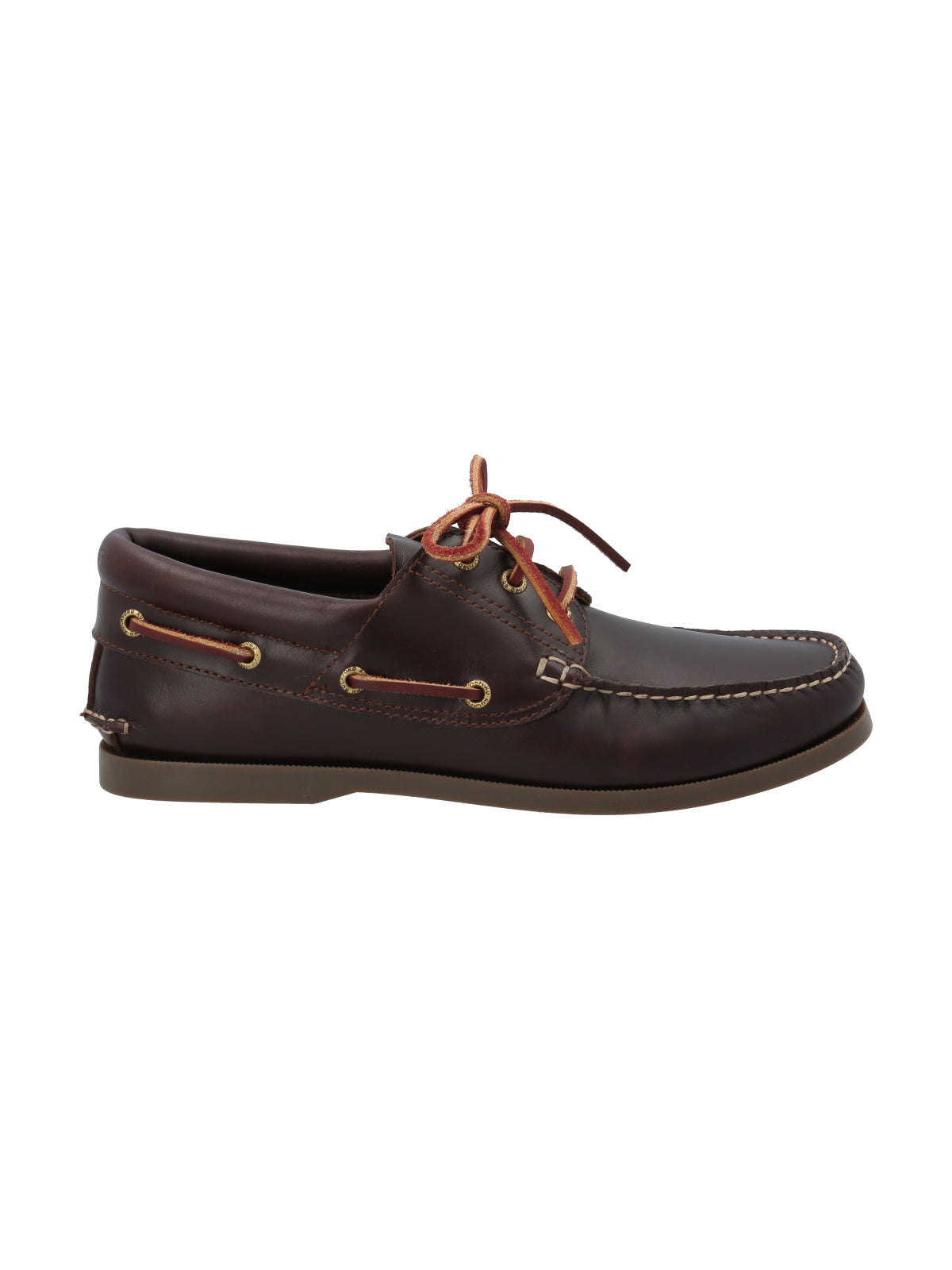 Zapato Cuero Hombre Boat Sider Café Oscuro Rockford