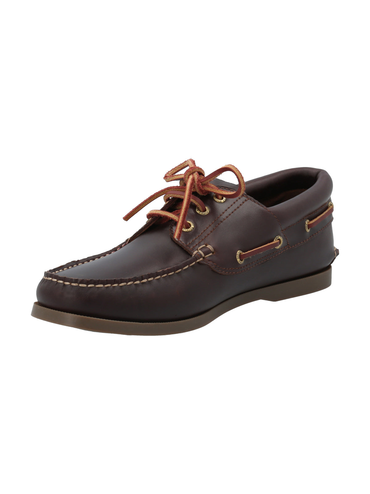 Zapato Cuero Hombre Boat Sider Café Oscuro Rockford