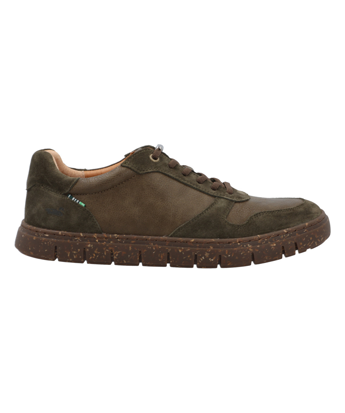 Zapatilla Cuero Hombre Newport Verde