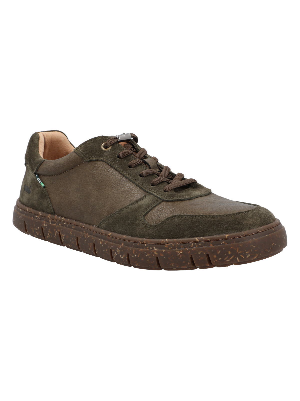 Zapatilla Cuero Hombre Newport Verde
