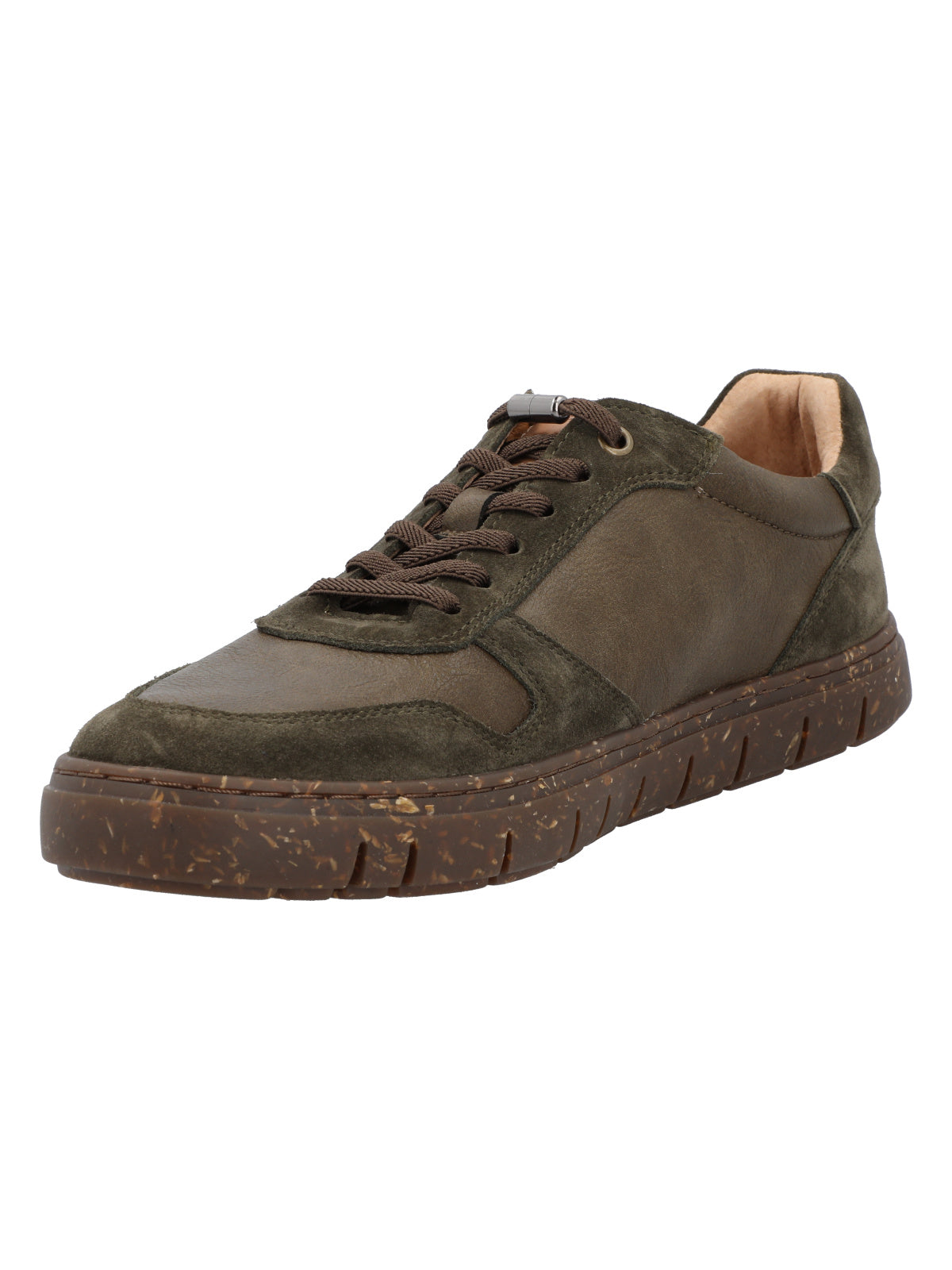 Zapatilla Cuero Hombre Newport Verde