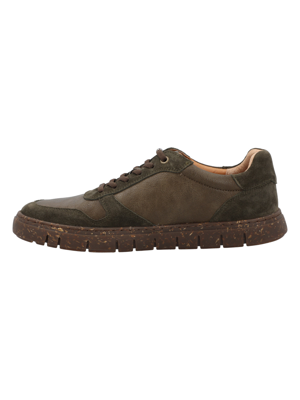Zapatilla Cuero Hombre Newport Verde