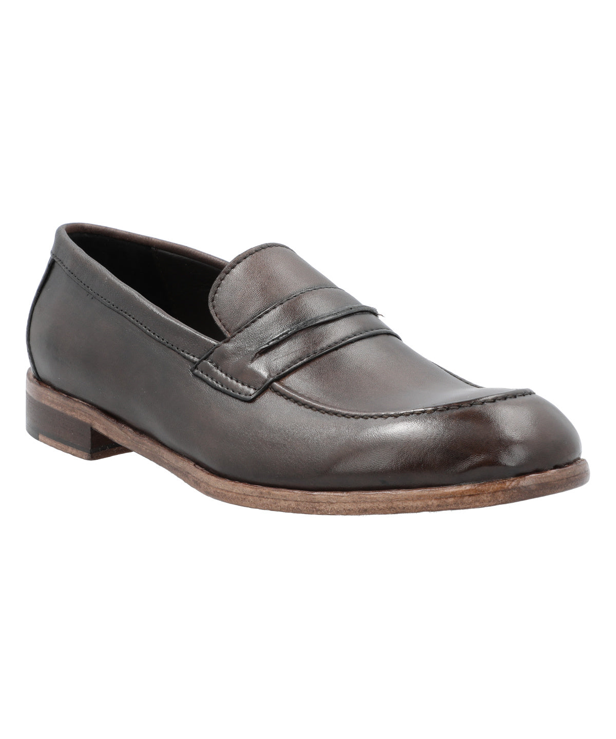 Mocasin Cuero Hombre Francesco Rojo