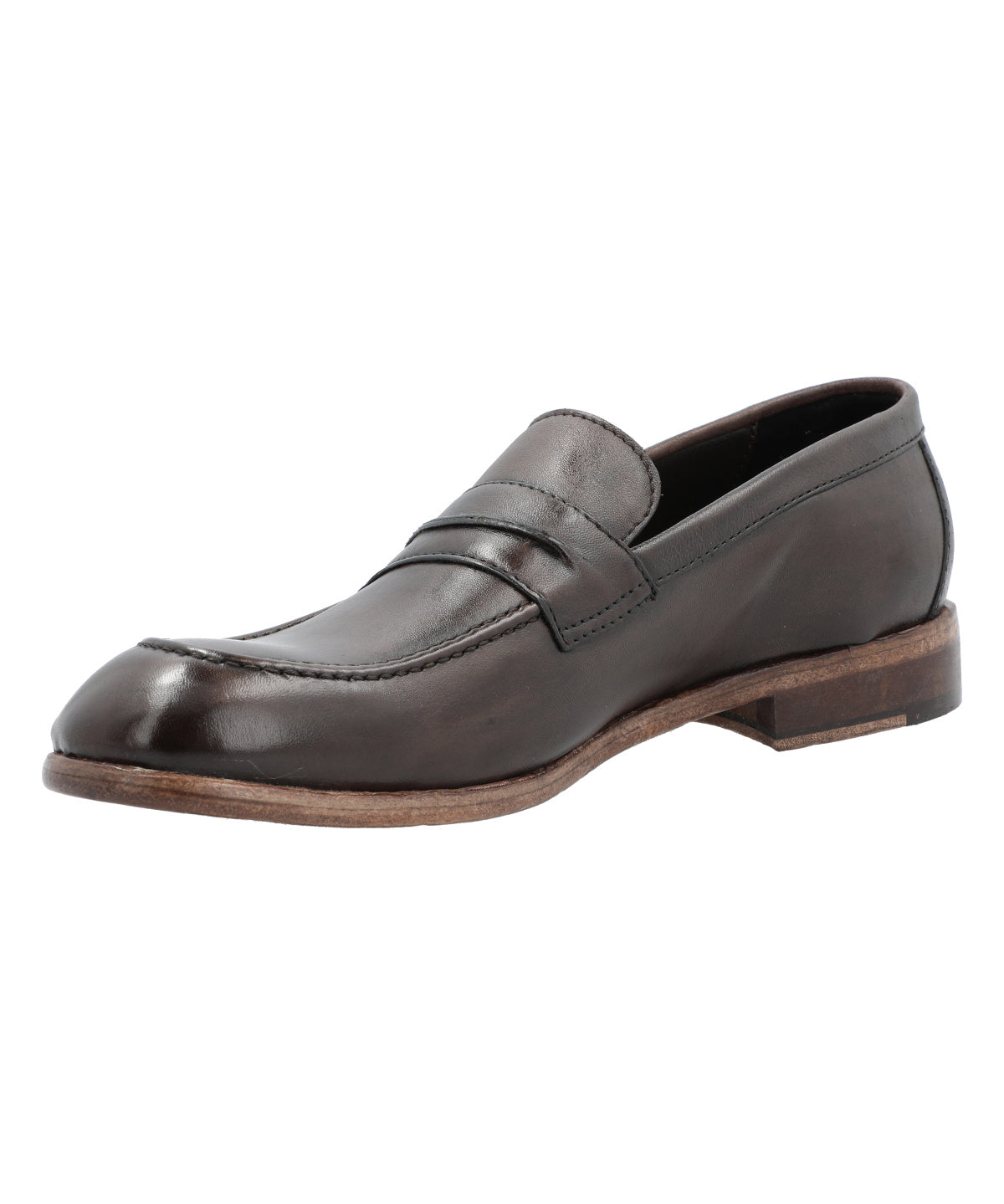 Mocasin Cuero Hombre Francesco Rojo