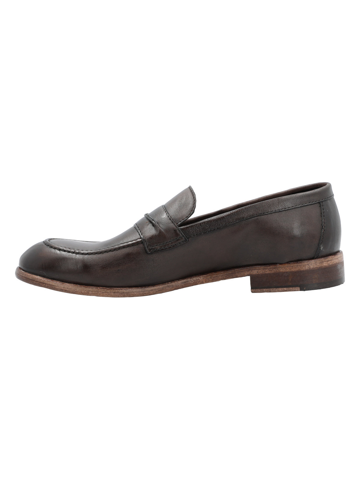 Mocasin Cuero Hombre Francesco Rojo