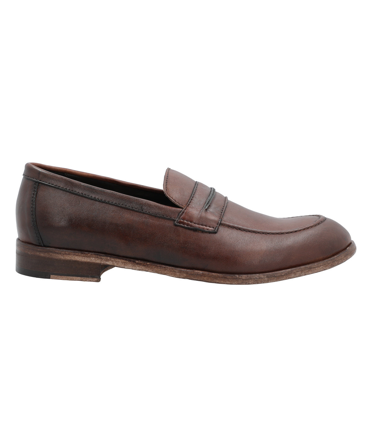 Mocasin Cuero Hombre Francesco Rojo