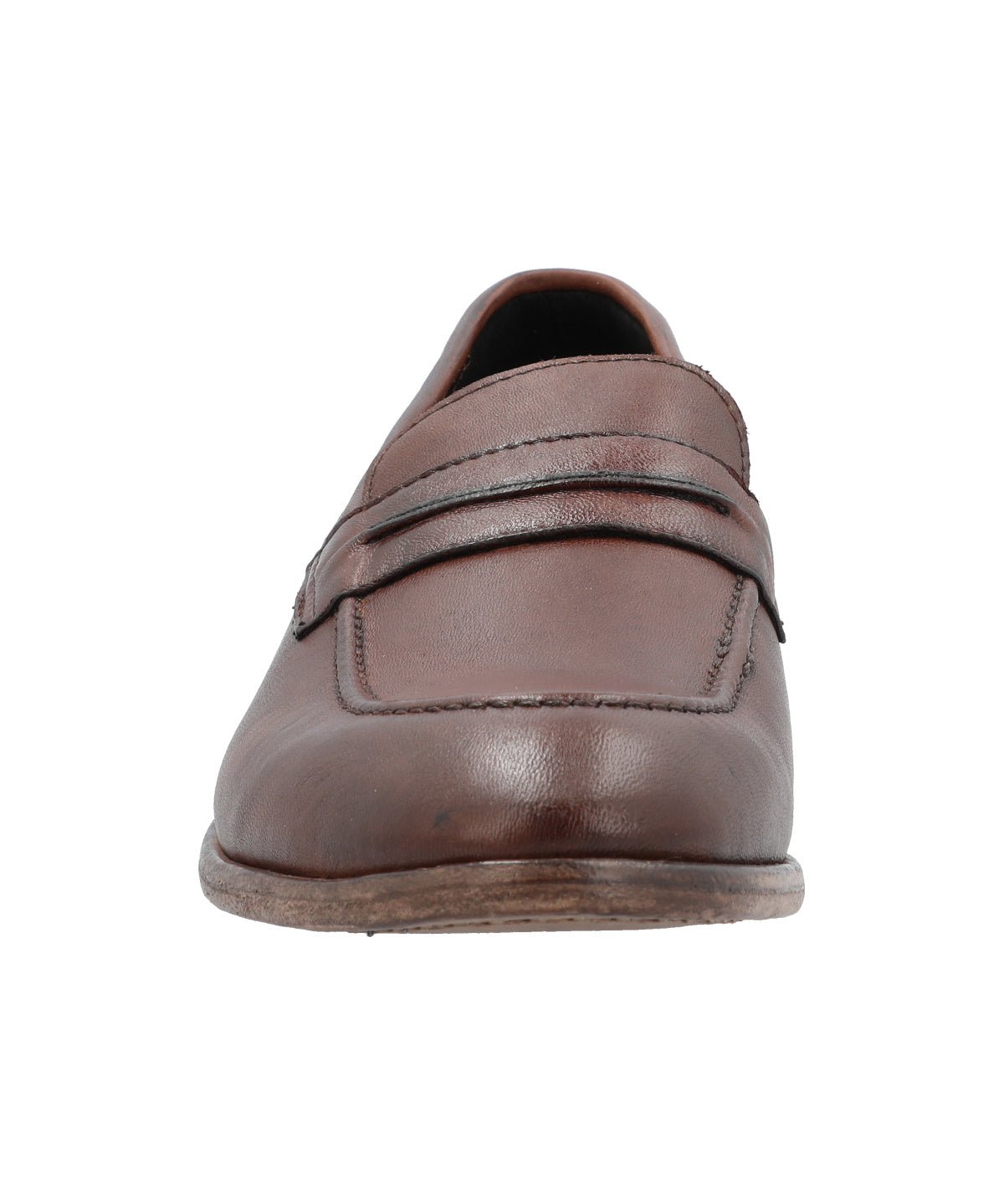Mocasin Cuero Hombre Francesco Rojo
