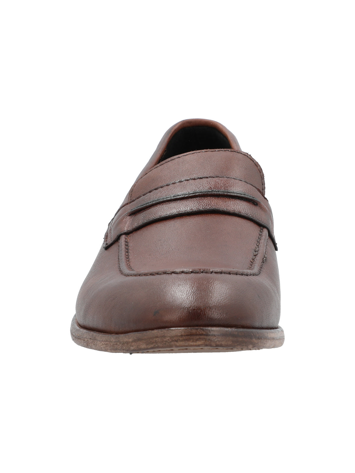 Mocasin Cuero Hombre Francesco Rojo