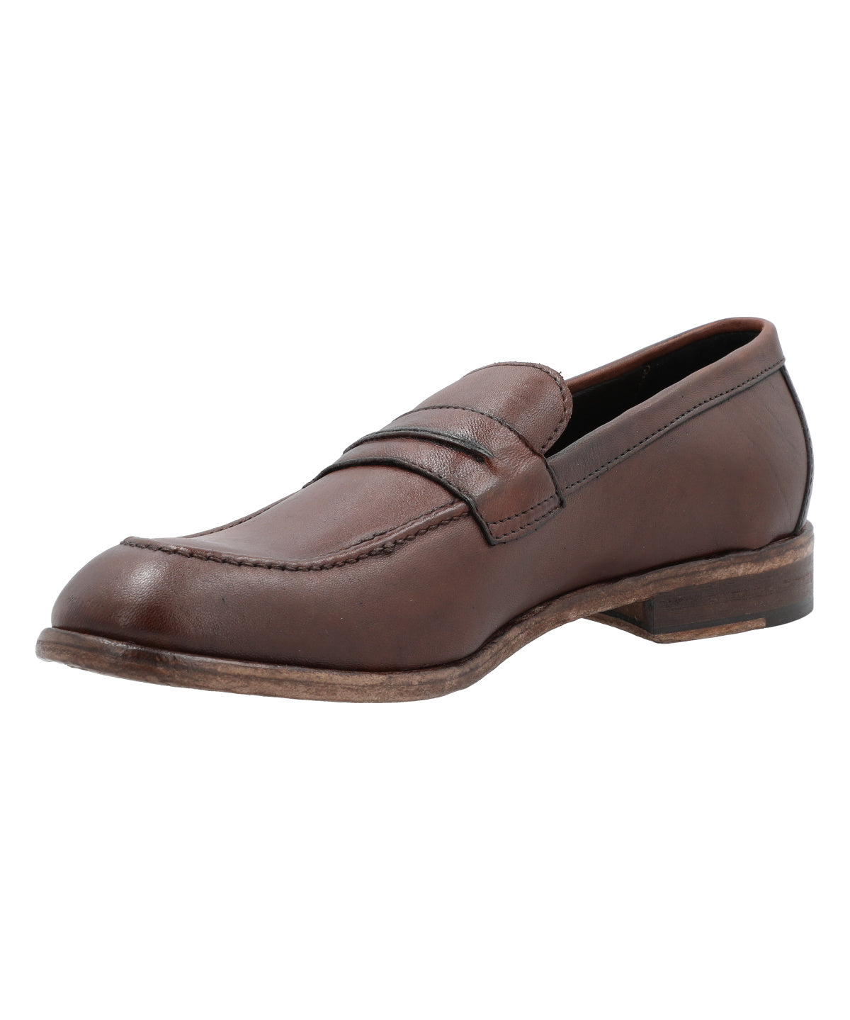 Mocasin Cuero Hombre Francesco Rojo