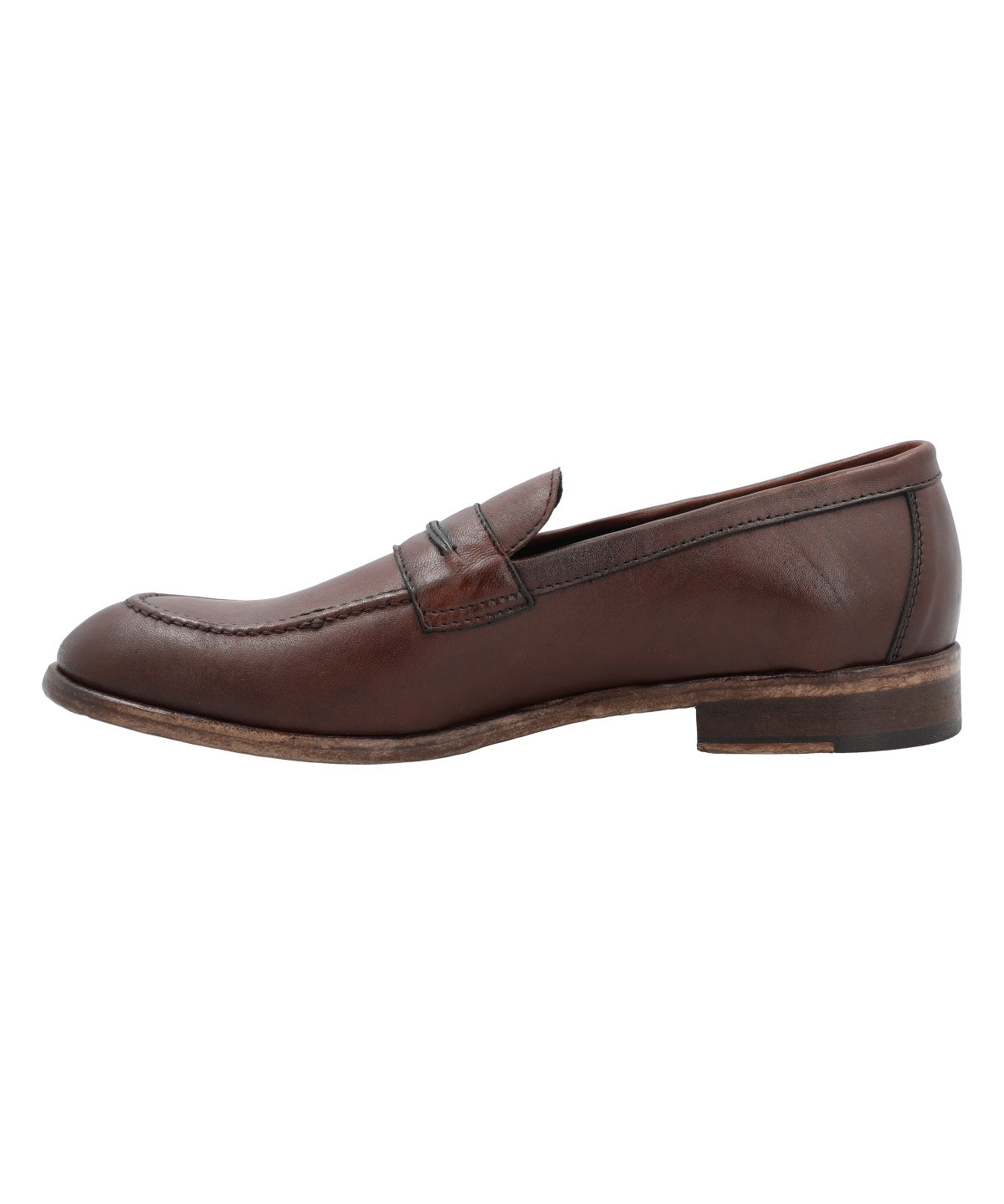 Mocasin Cuero Hombre Francesco Rojo