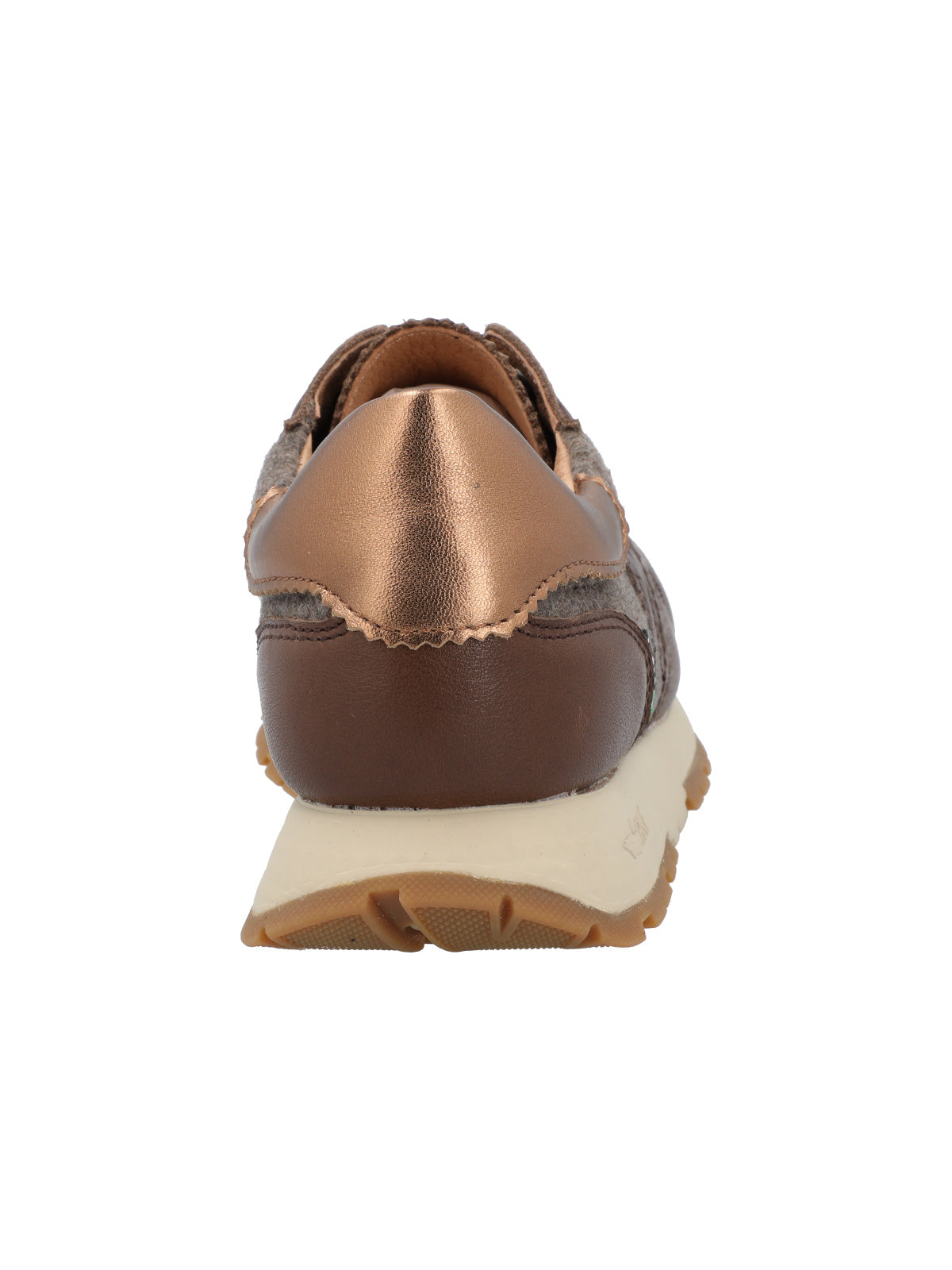 Zapatilla Cuero Mujer Bonete Café